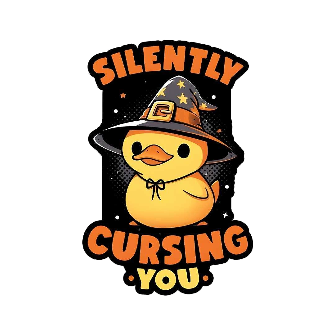Silently Cursing You Sticker
